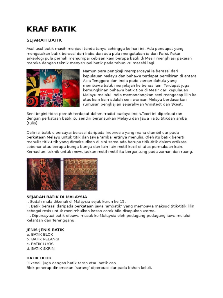 Pengajaran Batik  PDF