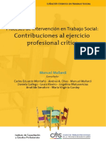 Proceso de Intervención de Trabajo Social Contribuciones Al Ejercicio Profesional Critico 