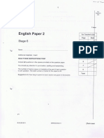 Primary Progression Test - Stage 6 English Paper 2