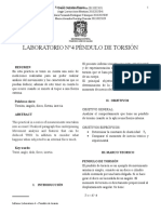 Informe: Pendulo de Torsion