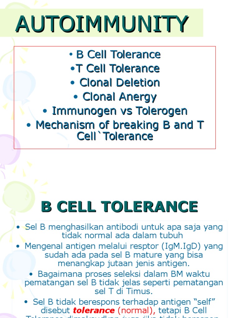 AUTOIMMUNITY | PDF | B Cell | Immune Tolerance