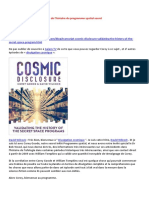 31-08-2016-Divulgation Cosmique-Validation de L'histoire Du Programme Spatial Secret-A-LIRE