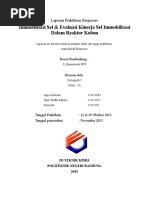 Download Laporan Praktikum Bioproses Imobilisasi Sel by ahmad sukarya SN325178693 doc pdf