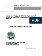 Módulos virtuales Licenciatura Pedagogía