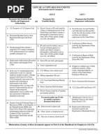 I-9 Lists of Acceptable Documents