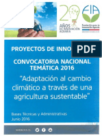 DE N°23 Proyectos de Innovación para La Adaptación Al Cambio Climático 2016 PDF
