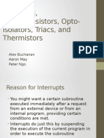 Interrupts, Phototransistors, Optoisolators, Triacs, Thermistors