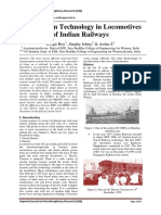 A Review On Technology in Locomotives of Indian Railways: Rolga Roy, Stephy Johny & Arsha S