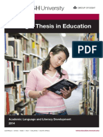 Booklet Writing A Thesis in Education PDF