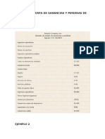 Estado de Cuenta de Ganancias y Perdidas de Una Empresa