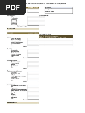 Project Budget