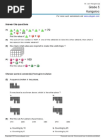Grade 6 Canadian Math Kangaroo Contest Sample Paper | Image Scanner