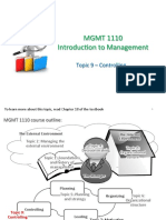 MGMT1110 Topic 9 Control PDF