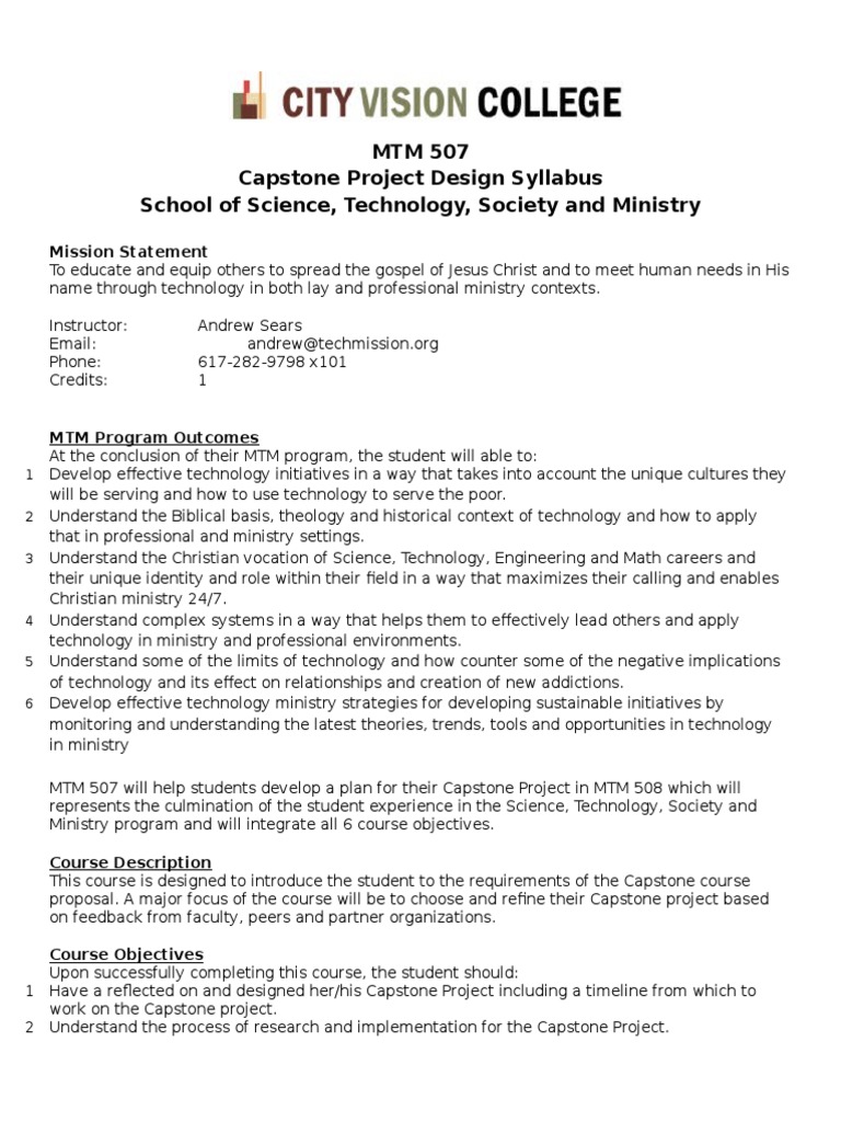 Capstone project ideas picture