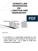 Conditions and Warranties