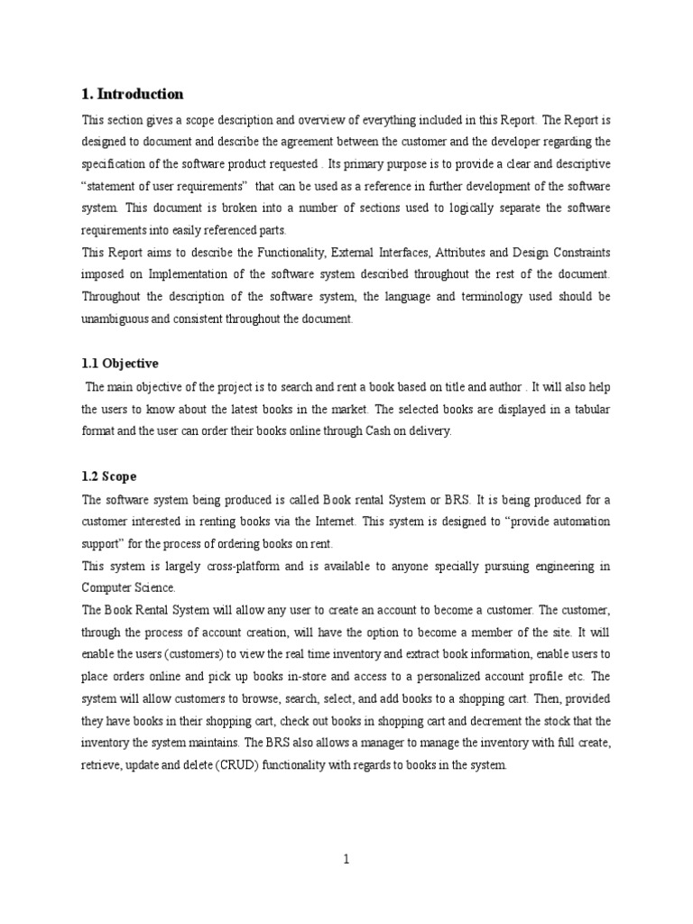 Book Rental System PDF Use Case Conceptual Model