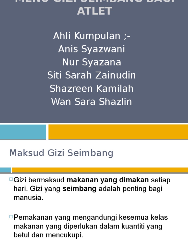 Gizi Seimbang Bagi Atlet Pdf