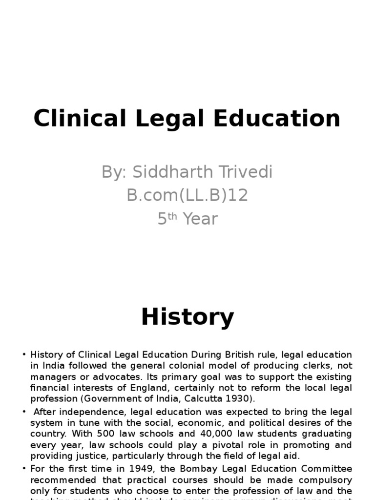 Clinical Legal Education Pdf Legal Education Legal Aid