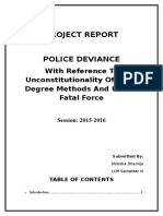 Police Deviance Report