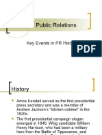 History of Public Relations