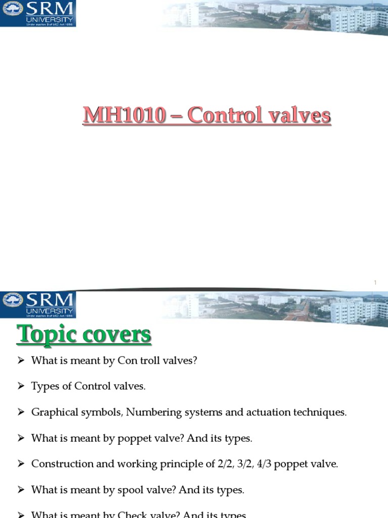 Control Valves Pdf Valve Piston