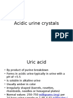 Acidic Urine Crystals