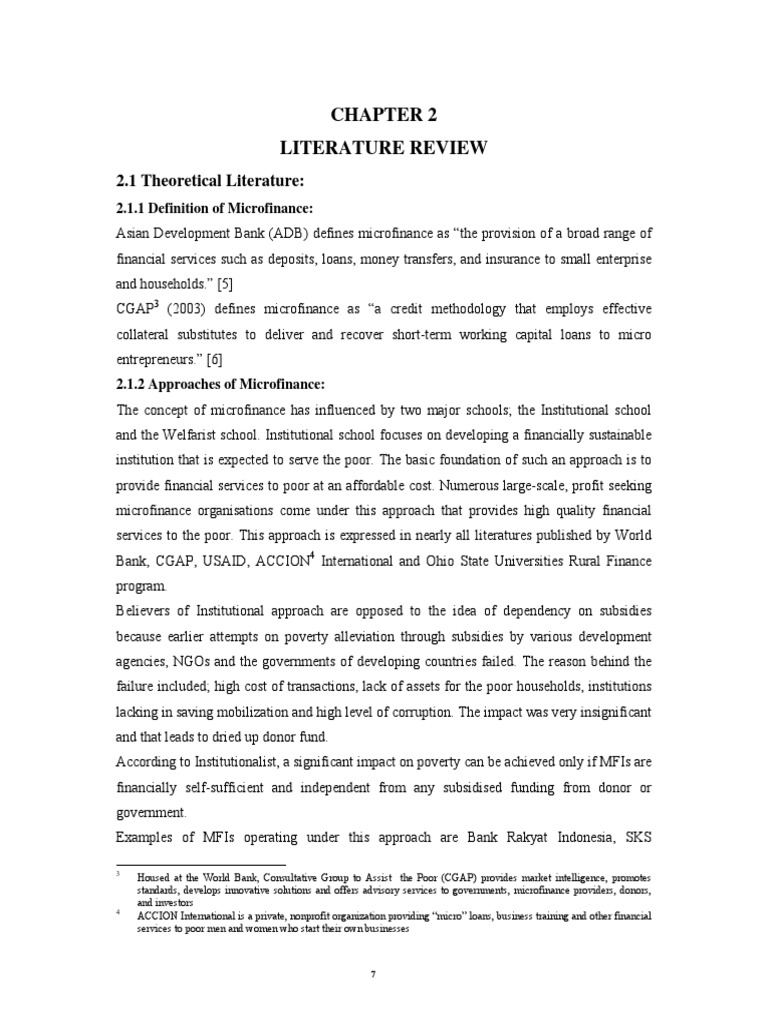 Microfinance theory and practice picture