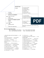 How To Use Prepositions of Time