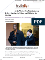 Truthdigger of The Week CIA Whistleblower Jeffrey Sterling - in Prison and Fighting For His Life by Truthdig September 25, 2016