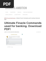 Ultimate Finacle Commands Used For Banking