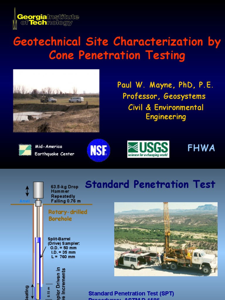 Cone Penetration Testing Overview | PDF | Horticulture And Gardening ...
