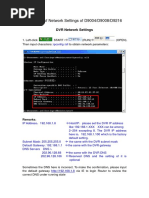 Procedure of Network Settings of D9004/D9008/D9216