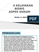 Studi Kelayakan Bisnis-Hukum