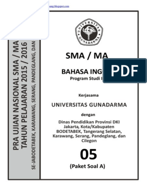 Soal To Un Bahasa Inggris Sma Ipa 2016 Kode A 05 Pak Anang Blogspot Com Bajing Belanja Online