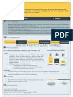 Naukri Fastforward Sample: Profile Summary