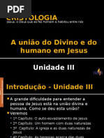 Unidade III - Cristologia - Escola