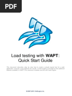 Load Testing With Wapt: Quick Start Guide: © 2007-2015 Softlogica Inc