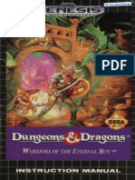 Dungeons and Dragons - Warriors of The Eternal Sun - Manual - GEN