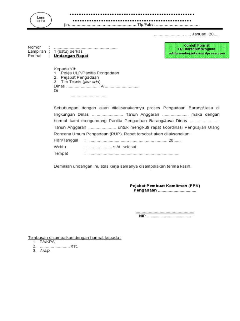 930+ Contoh Surat Undangan Rapat Eksternal Gratis Terbaik