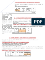 Ejemplos de Complemento Circunstancial de Lugar