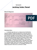 Sun Tracking Solar Panel: Synopsis