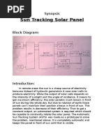 Sun Tracking Solar Panel: Synopsis