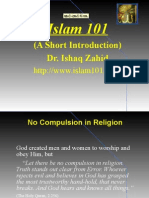 Brief on Islam 101 