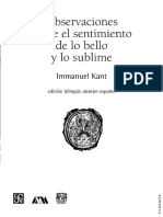 KANT, Immanuel - Observaciones Sobre El Sentimiento de Lo Bello y Lo Sublime (OCR)