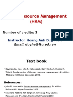 Principle of Human Resource Management Unit01 Introduction