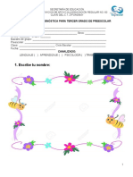 Evaluación Diagnóstica para Tercer Grado