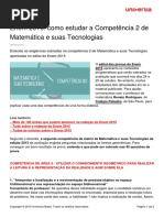 Enem 2015 - Como Estudar A Competência 2 de Matemática e Suas Tecnologias
