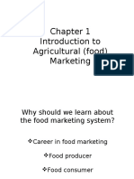 Introduction To Agricultural (Food) Marketing