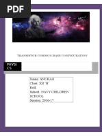 Common Base Transistor