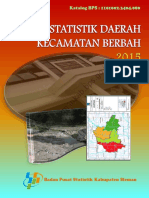 Statistik Daerah Kecamatan Berbah 2015